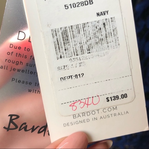 NWT BARDOT TEAGEN LACE OFF SHOULDER DRESS - Picture 13 of 14